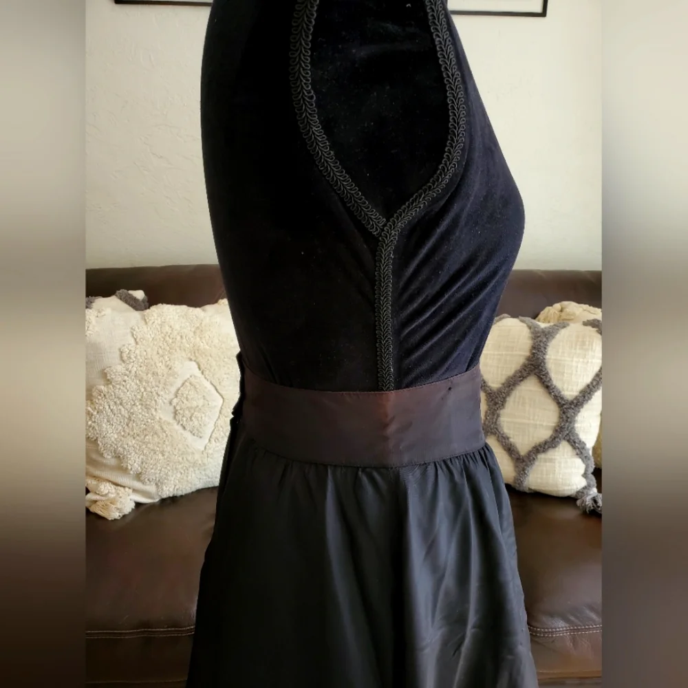 Vintage Gunne Sax By Jessica McClintock Black Midi Lace Skirt Size 11 Wednesday